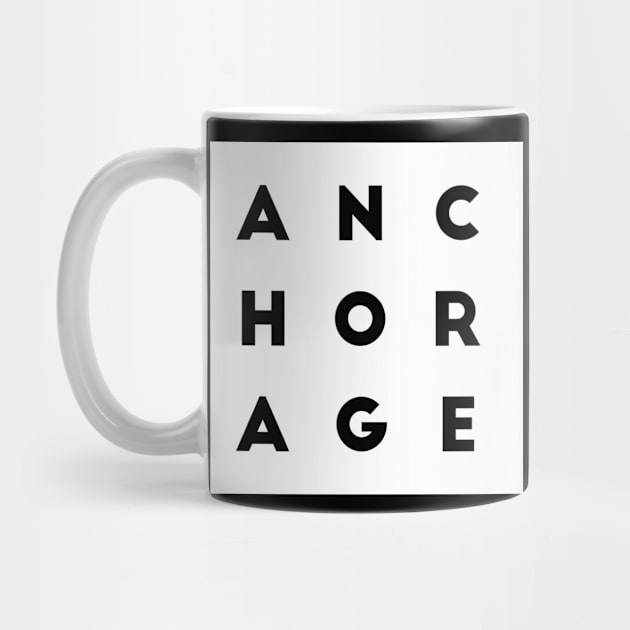 Anchorage | White square letters by Classical